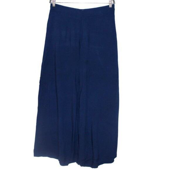 Blue Palazzo Pants Wide Leg Pants Juniors Size 7 - Picture 1 of 2
